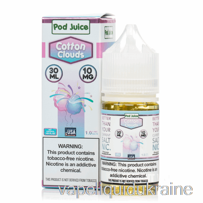 Vape Liquid Ukraine Cotton Clouds - Pod Juice - 30mL 10mg